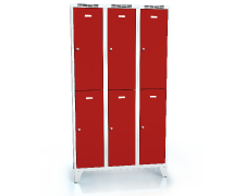  Divided cloakroom locker ALDUR 1 with feet 1920 x 1050 x 500